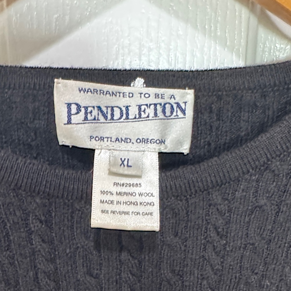 Pendleton Black Knit Pullover - image 2